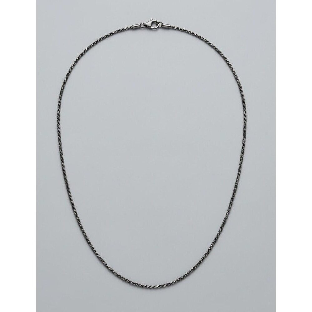 Vintage 22" Silver Tone Venetian Box Chain Necklace - Sleek Unisexโ filigree